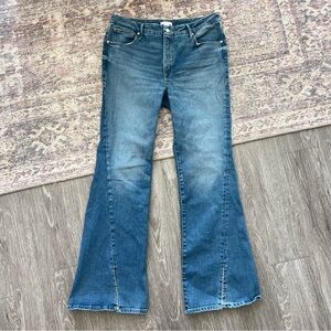 Good American Good Legs Flare Twisted Slit Jean